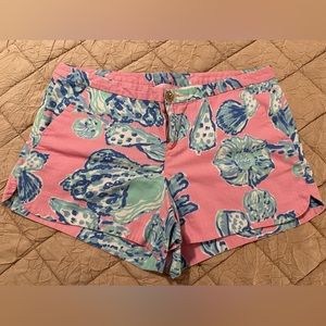 Lilly Pulitzer Adie Shorts Pink  Barefoot Princess Size 10 Style #20948